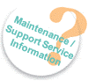 Maintenance/Support Service Information
